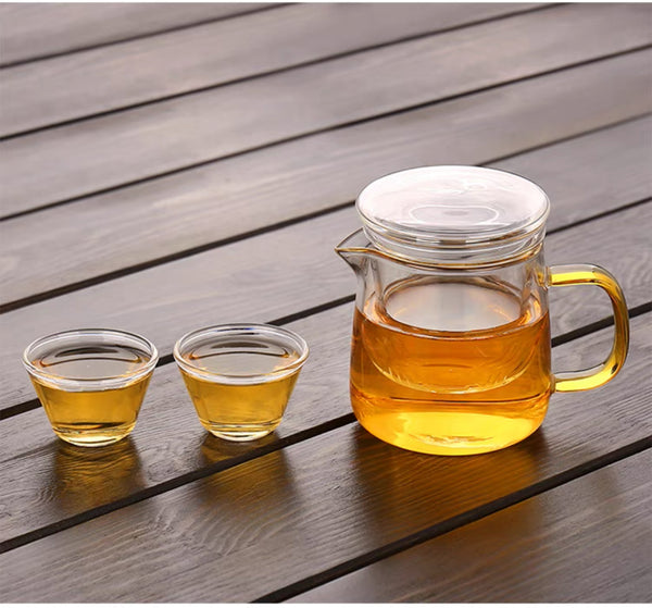 Travel set in glass