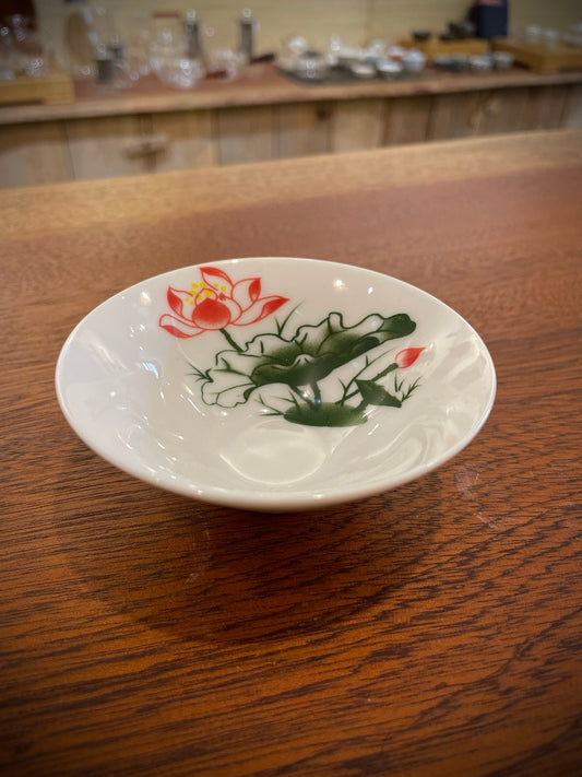 White Porcelain Tea Cup With Lotus Flower