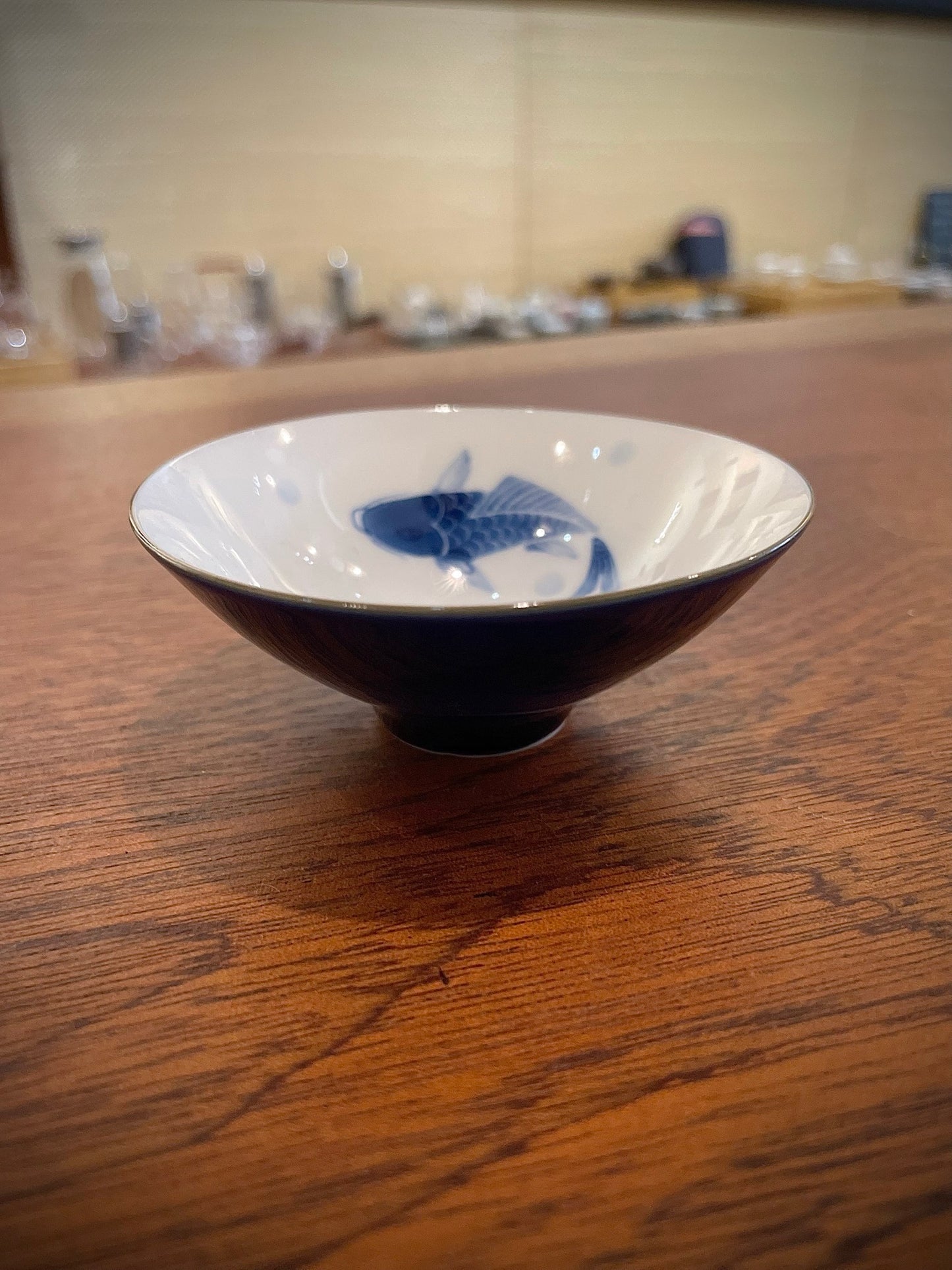 'Swimming Koi' Porcelain Tasting Cup