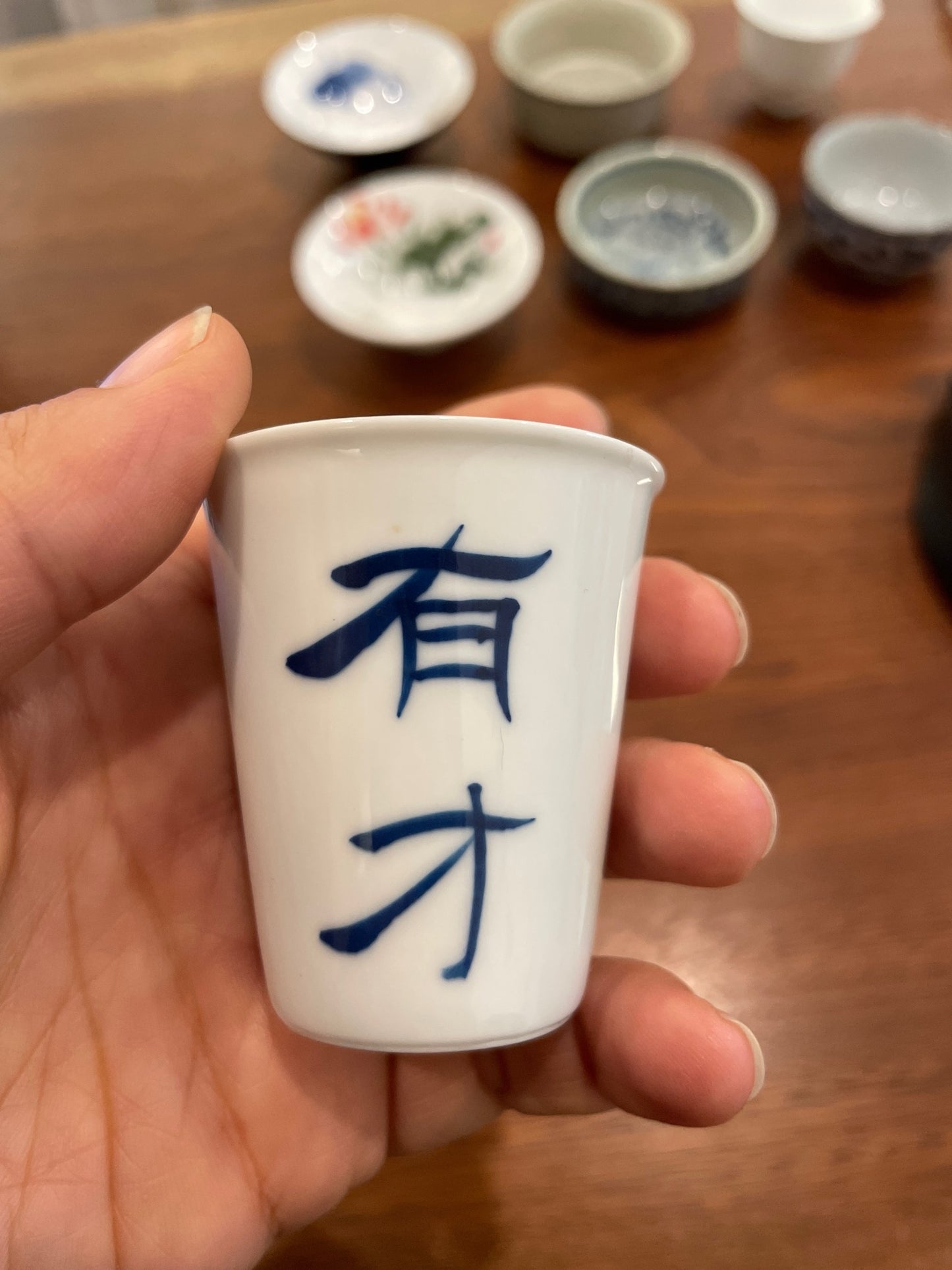 Long Shaped Porcelain Tea Cup