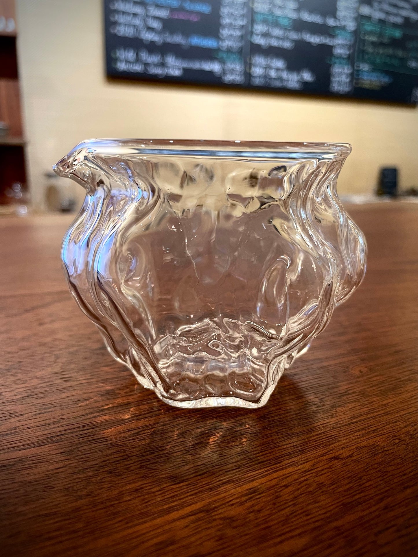 Low Rippled glass pitcher - Cha Hai
