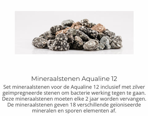 Set mineraalstenen voor de Aqualine 12