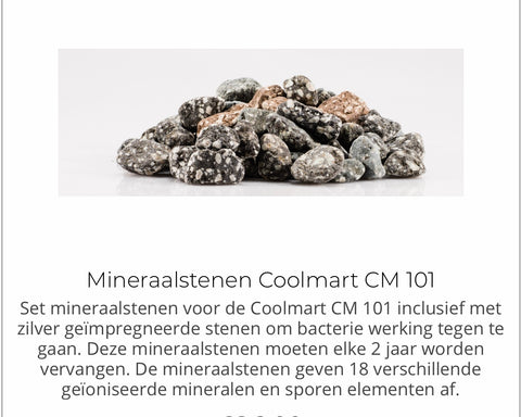 set mineraalstenen voor de CM 101